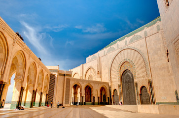 Fototapeta na wymiar Hasan II Mosque, Casablanca