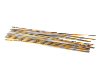 Bamboo sticks isolated on white