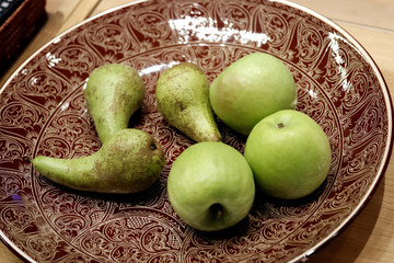 green apples in basket