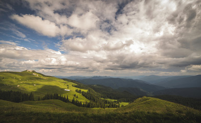 Obraz premium landscape with mountains and clouds