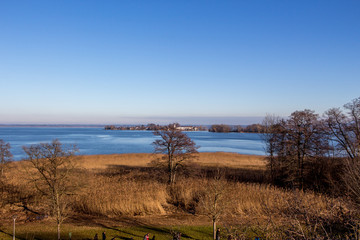 Panoramic view of the Chiemsee in Bavaria Germany
