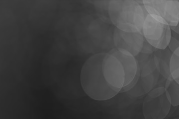Black and white color bokeh dot water for pattern background