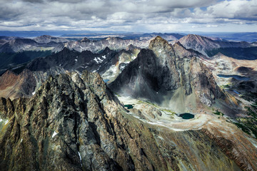 Dientes de Navarino mountain range at Navarino Island, Chile