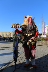 Moscow Maslenitsa Festival 2020. Traditional national celebration in russian folk style. Slavic...