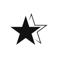 Obraz premium Star icons. Pictogram star with an interesting idea. Flat style, vector illustration.