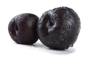 Two black plums