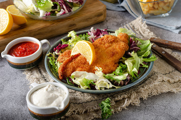 Delicious original schnitzel