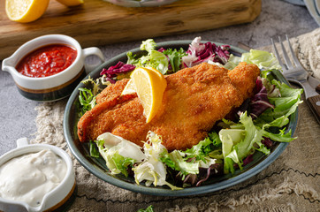 Delicious original schnitzel