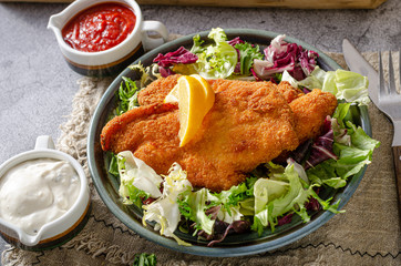 Delicious original schnitzel