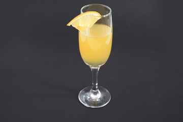 Composition of fruit and juice. Apple, orange, lemon