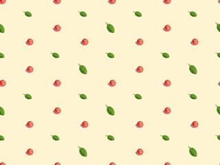 Seamless bright spring pattern with design and  repetition.