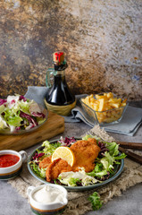 Delicious original schnitzel