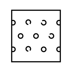 Carpet pattern line icon, concept sign, outline vector illustration, linear symbol.