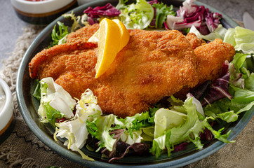 Delicious original schnitzel
