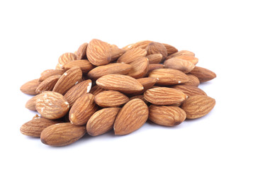 Almond isolated on white background