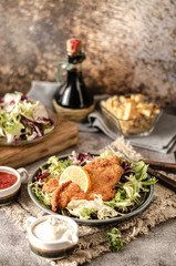 Delicious original schnitzel