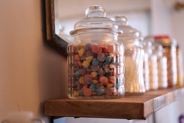 jars of jam in glass jars