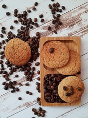 Oatmeal Cookies and Coffee Beans