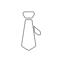 tie outline vector icon
