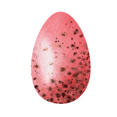 Bright quail easter egg with spots