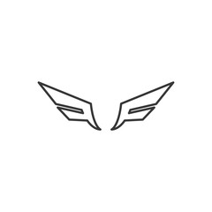 Wings Icon Logo Design Vector Template