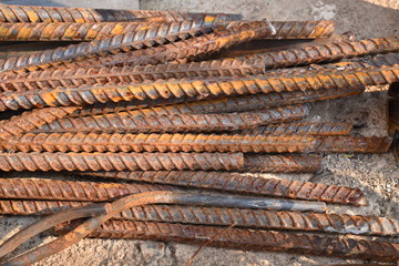 Rusty on metal texture background.