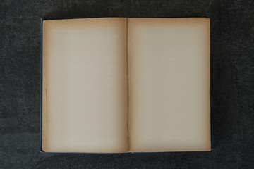 antique hardcover book with blank pages