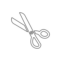 scissors outline Vector icon