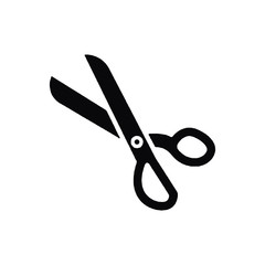 scissors filled vector icon
