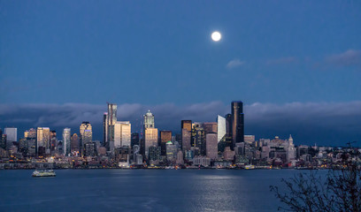 Bright Moon Over Seattle 6