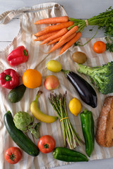Variety of fresh vegetables