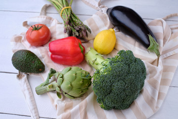 Variety of fresh vegetables