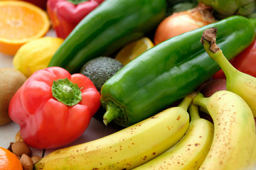 Variety of fresh vegetables
