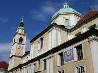 Fototapeta na wymiar Ljubljana, Slovenia, St. Nicholas Cathedral