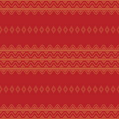 Seamless geometric ornamental pattern background. seamless traditional textile bandhani sari border. creative seamless indiant bandhani textures border design