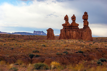 Red brown sandstone formations