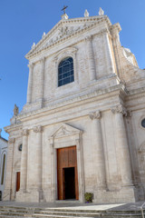 Fototapeta na wymiar Mother Church of St. George Martyr. Locorotondo, Bari, Puglia, Italy