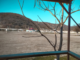 mountain view from the gazebo