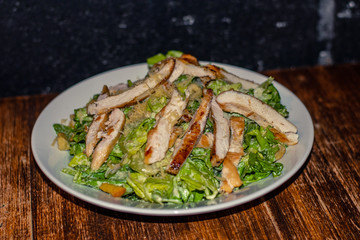 Chicken salad. Healthy food.