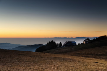 Obraz premium sunset mountains