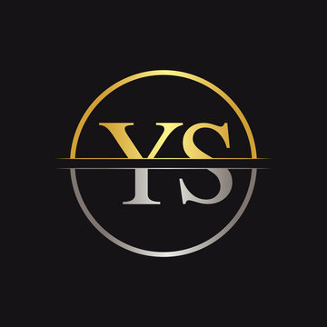 Ys logo monogram emblem style with crown shape Vector Image, y s