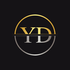 Initial YD Logo Design Vector Template. Creative Letter YD Business Logo Vector Illustration