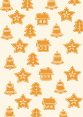 Christmas cookies pattern 