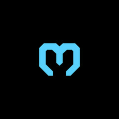vector letter  m y logo design template
