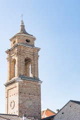 tower in historical Fano, Italy
