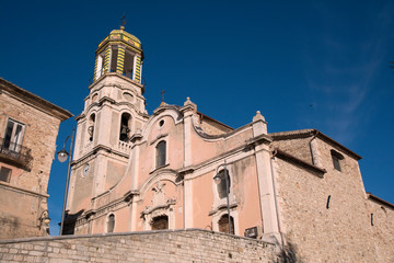 Fototapeta premium Ancient cathedral of the small town of Ripalimosani, Molise region, Italy