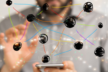 internet net and data digital concept.