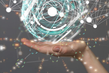 internet net and data digital concept.