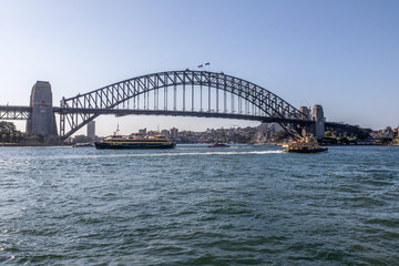 Fototapeta na wymiar sydney harbour bridge in australia