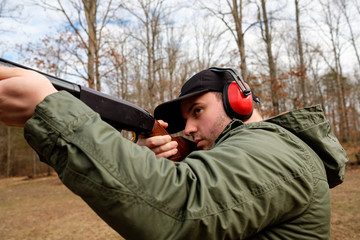 22 year old male with a shotgun. 